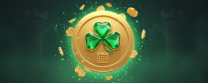HeroSpin moneta fortunata con trifoglio