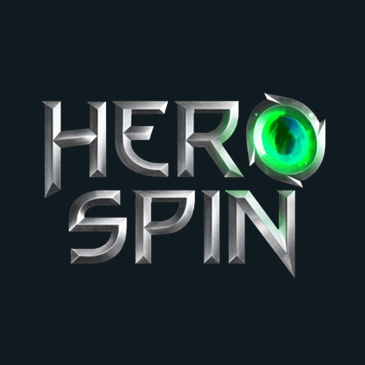 HeroSpin logo su sfondo scuro