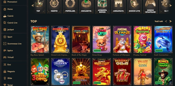 HeroSpin catalogo giochi del casinò